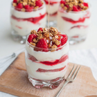 Parfait- Raspberries, Labneh & Local Honey with Cacao Granola, GF